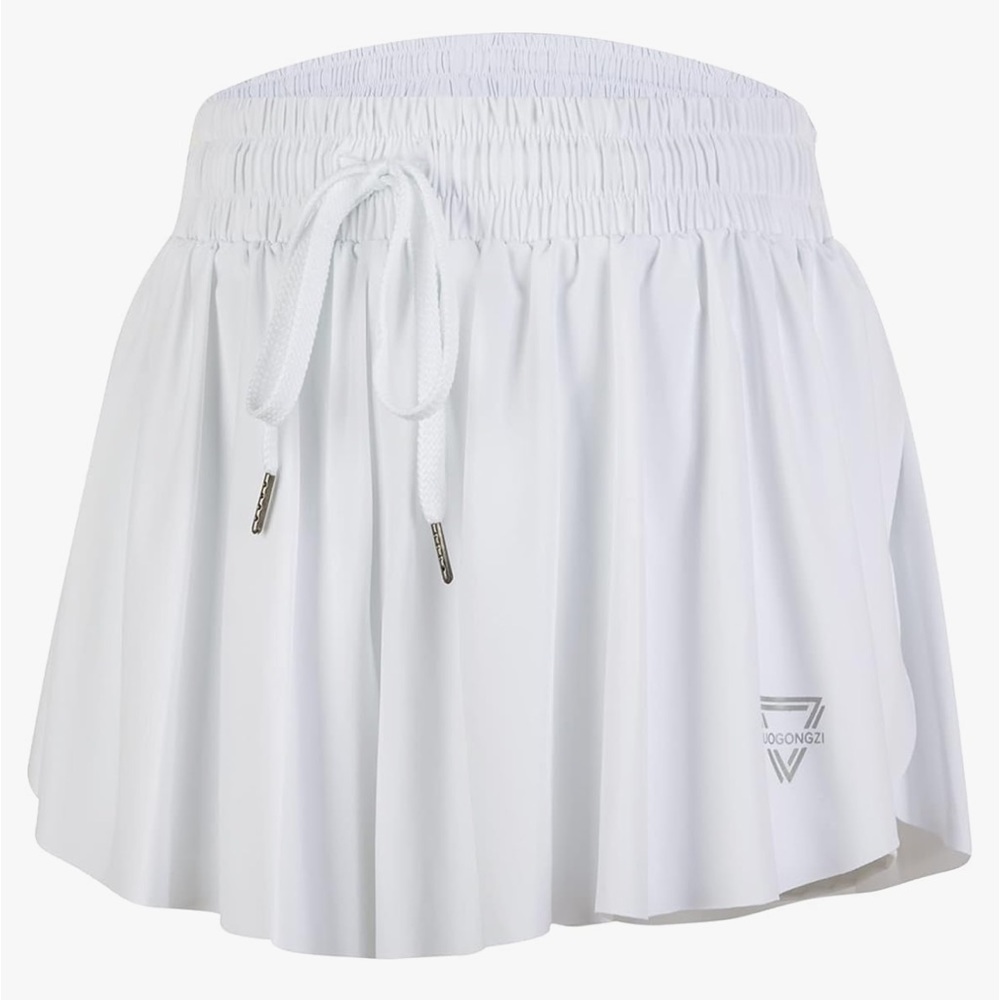WHITE FLOWY SHORTS